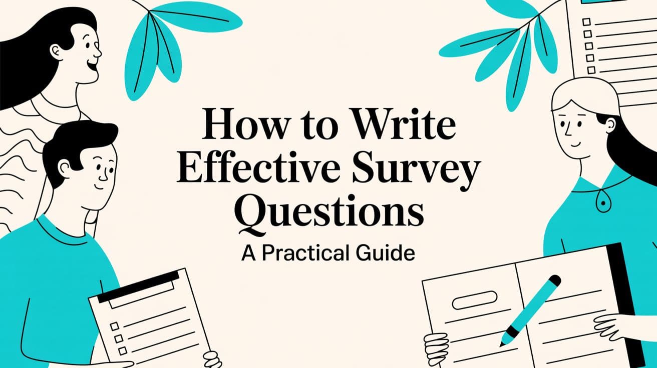 How to Write Effective Survey Questions: A Practical Guide