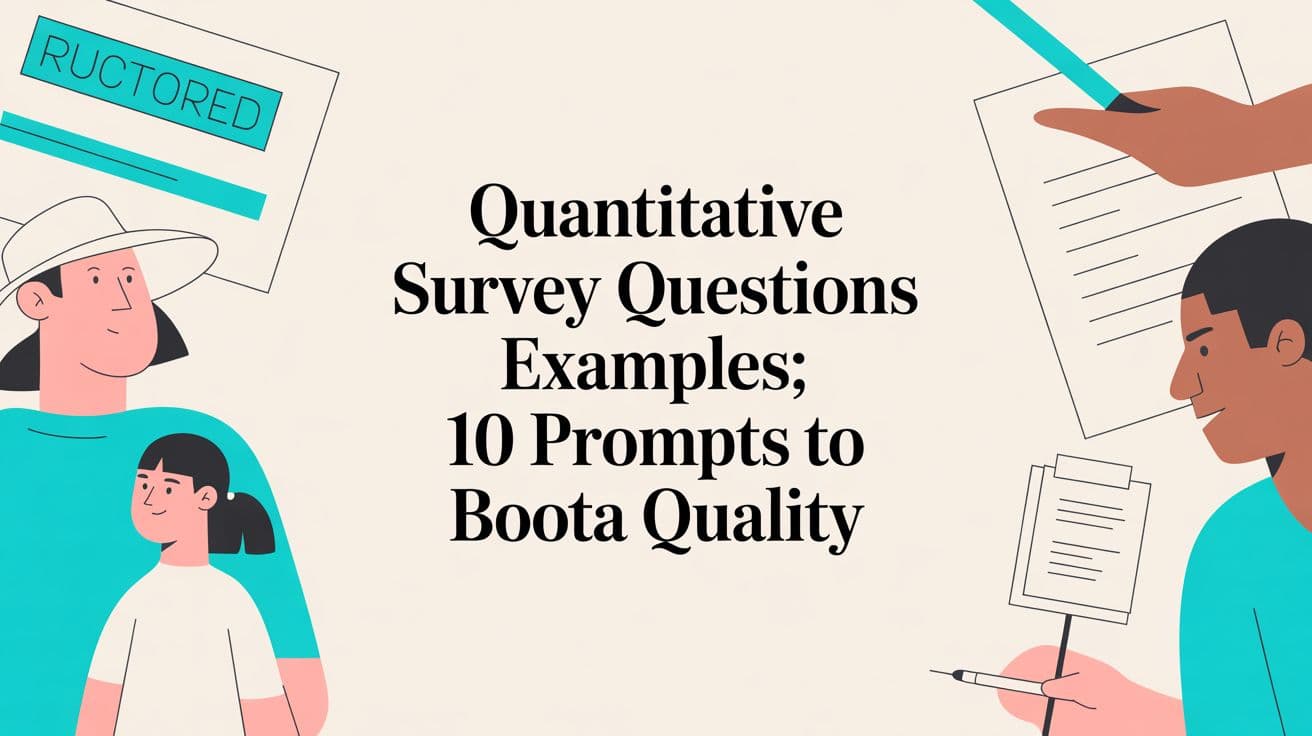 Quantitative survey questions examples: 10 prompts to boost data quality