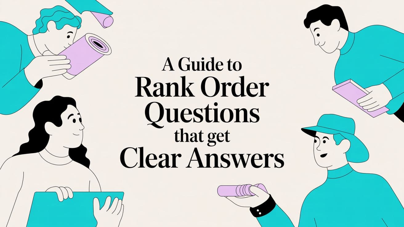 A Guide to Rank Order Questions That Get Clear Answers